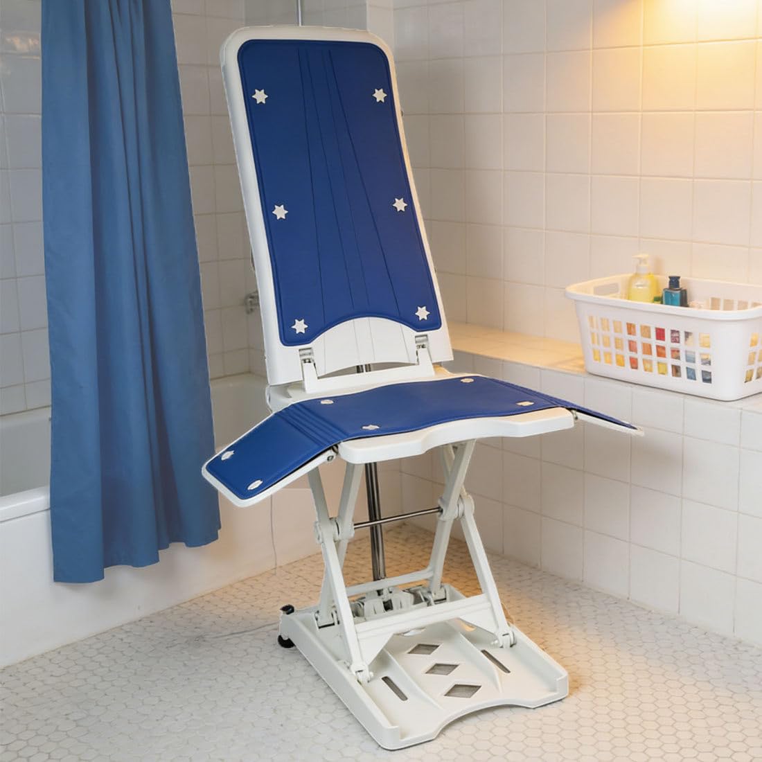 Elevador Silla Eléctrico,Elevadores Bañera Personas Mayores,Silla Elevadora Bañera Reclinable & Ligera,Altura Ajustable 60-480 Mm,para Personas Mayores,Pacientes A