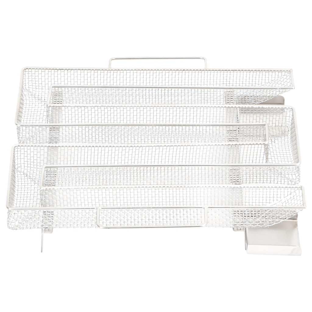 Generador de humo frío de 4 lados de 22,5 cm de acero inoxidable 304 con asas, caja de humo para virutas de ahumado, para pescado, carne, queso, verduras, accesorios para barbacoa