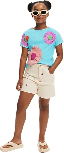Desigual Pant_Flower, 1001 Raw, 9/10