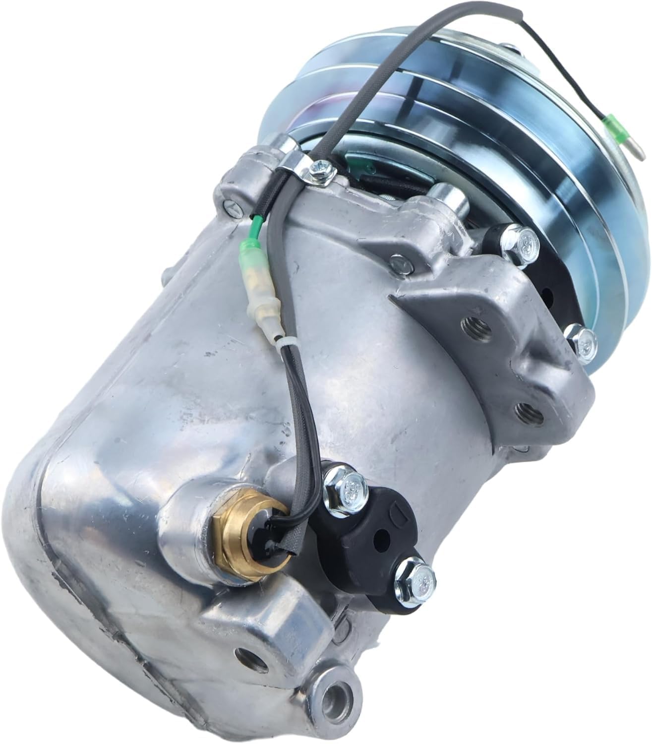 24V SS99D A/C Compressor 203-979-6580 2039796580 Compatible for Excavator PC100-6 PC100-6E PC100-6S PC100L-6 PC100N-6 PC120-6 PC120-6E