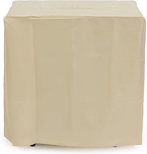 Miniatura 18 de Mesa para fogata de propano de 28 pulgadas, mesa de fuego de 50,000 BTU con tapa de acero, patas grandes, rocas de laval, pozo de fuego seguro