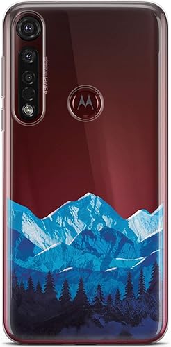 Vista 32 de Mertak Funda para teléfono compatible con Motorola Edge + Moto G9 G8 Plus G7 Play Power Z4 Flexible Aqua Sea Wave Surf Ligero Gaviotas Diseño
