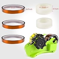 Vista 4 de Dispensador de cinta adhesiva con empaque verde ZHAJIANG con ranura para compartimento y núcleos de doble rollo de 1" y 3", dispensador de cinta