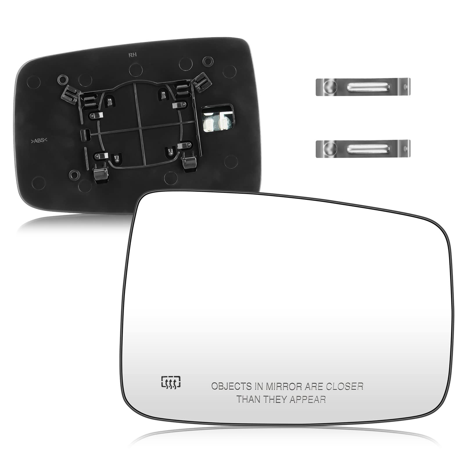 Right Passenger Side Mirror Glass with Heat for for Ram 1500 2500 3500