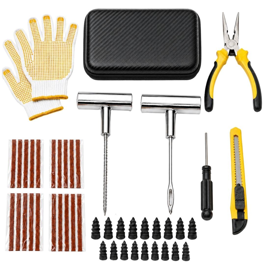 Puncture Tyre Wire, 20 Bits and 30 Repair Screws