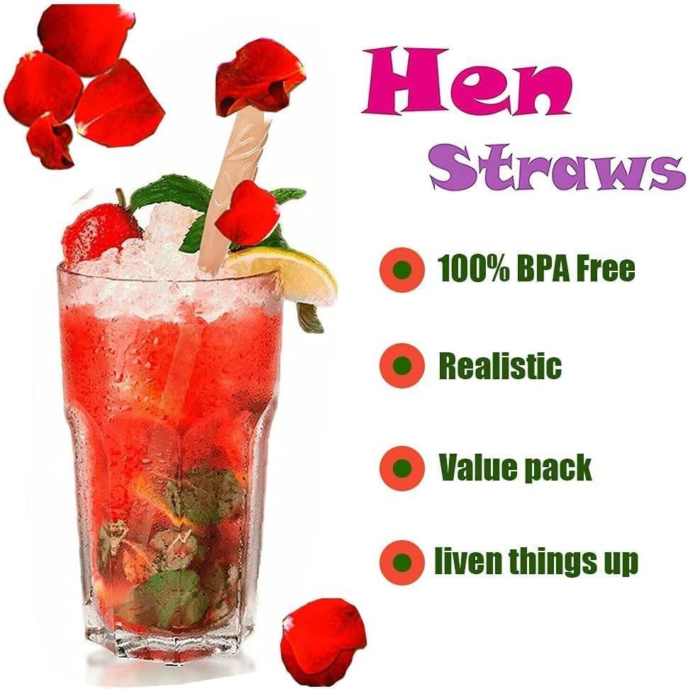 10 Pezzi Divertenti Ciucci Per Birra In Paglia Cannucce Per - Foto 5