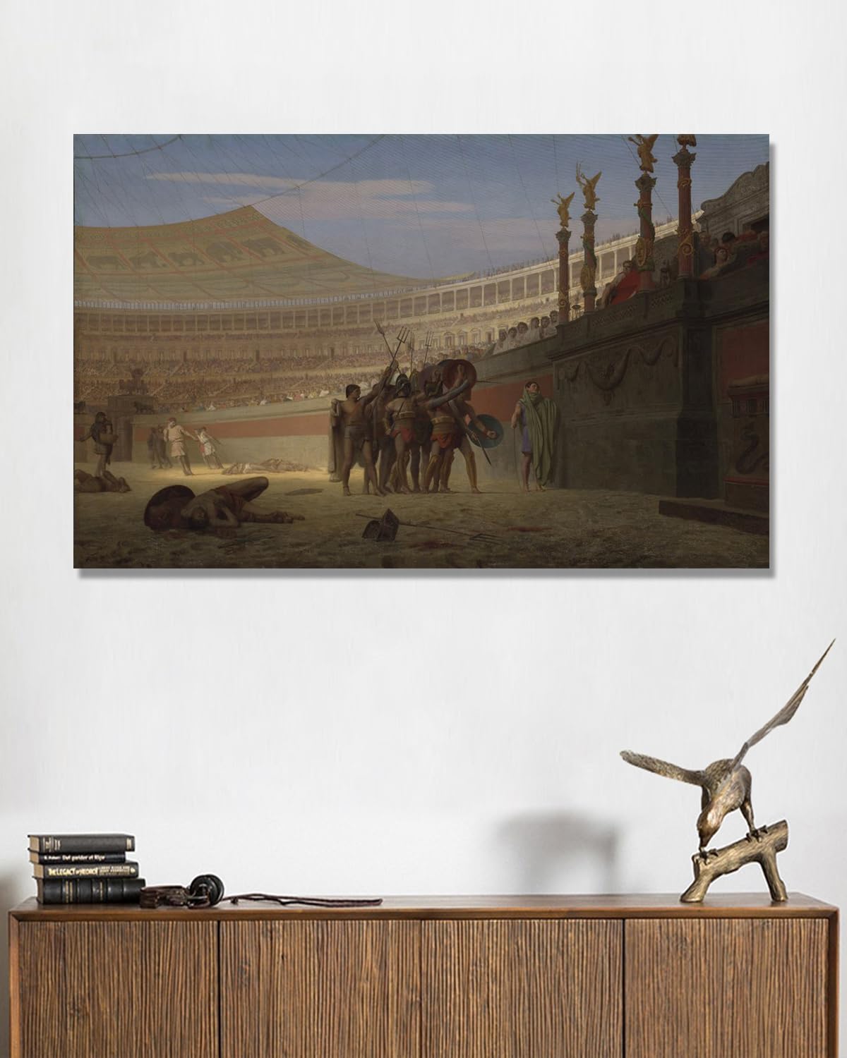Słynne obrazy olejne, (bez tytułu 22) autorstwa Jean Leon Gerome, reprodukcja druku na płótnie, grafika krajobrazowa do dekoracji salonu. Tylko płótno 30 x 48 cm