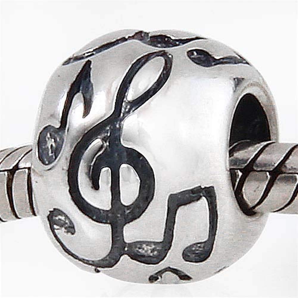 Music Note Charm 925 Sterling Silver Art Melody Charm for DIY Charms Bracelet (Music Note) - Image 2