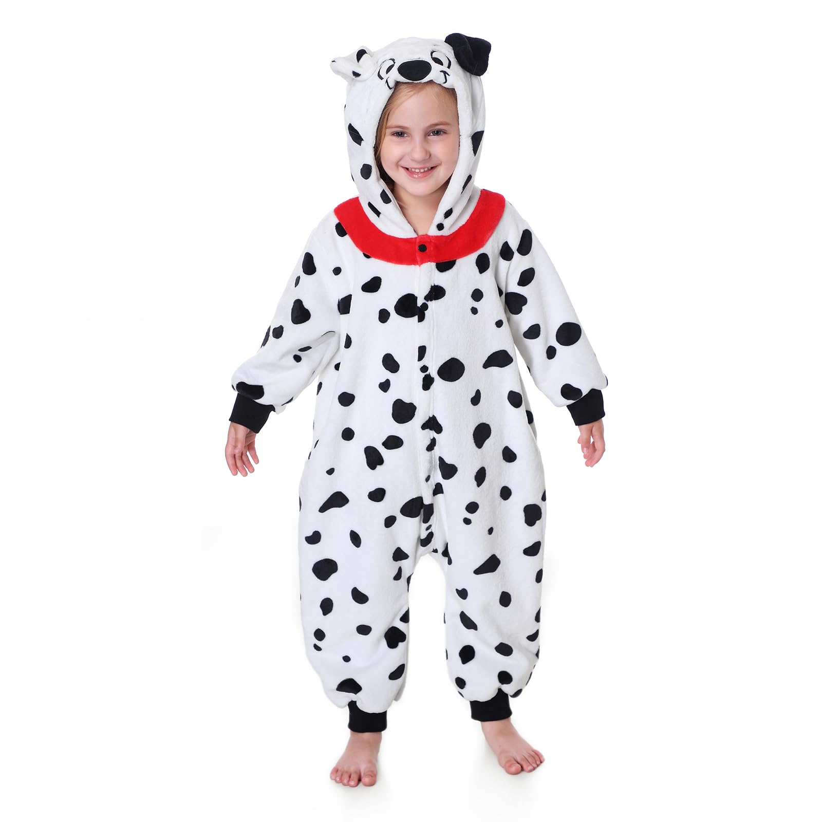 Disfraz de dálmata para bebé e infantil enterizo mono de Halloween 7