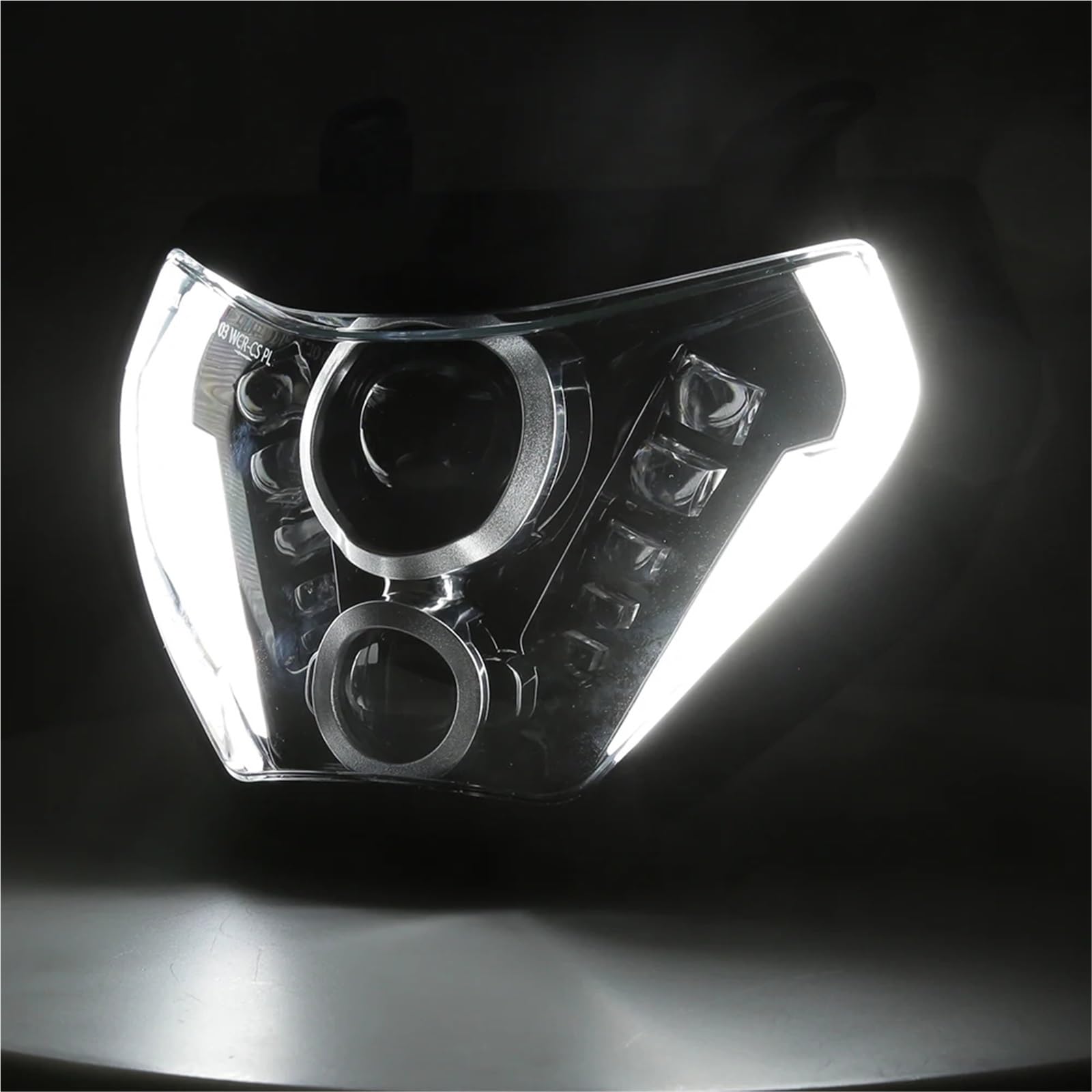 Moto Faro Fanale per MT-07 per MT07 2018 2019 2020 Moto HA Condotto Il Faro del della Lampada Luce H4 Lampadina W/DRL