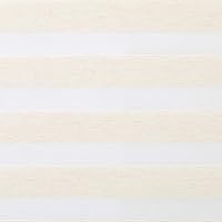 Vista 4 de TJ Global Persianas enrollables sin cordones con diseño de cebra, de doble capa, para privacidad y control de la luz, color beige (24 x 72 pulgadas)