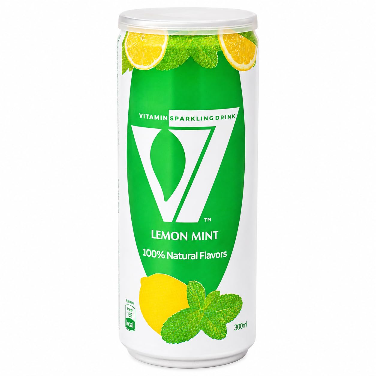 V7 Vitamin Sparkling Drink, Lemon Mint Flavour, Natural Flavors, Enriched with Vitamins B1 & B12, Honey, Immune Support, 300ml Can-picture-18