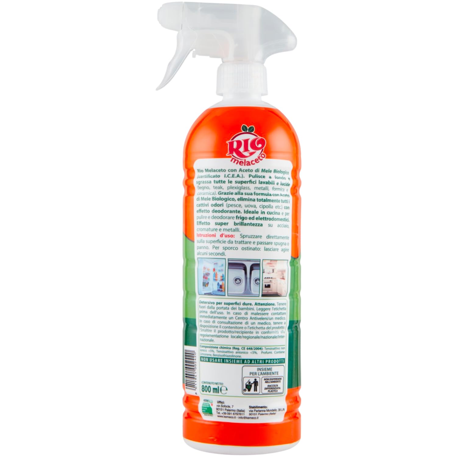Melaceto – Mix di Mela e Aceto Naturale kit con Spugna Brandizzata SPESA & RISPARMIO Inclusa – Variazioni 4/8/12 Pezzi – Formato da 800 ml (4)
