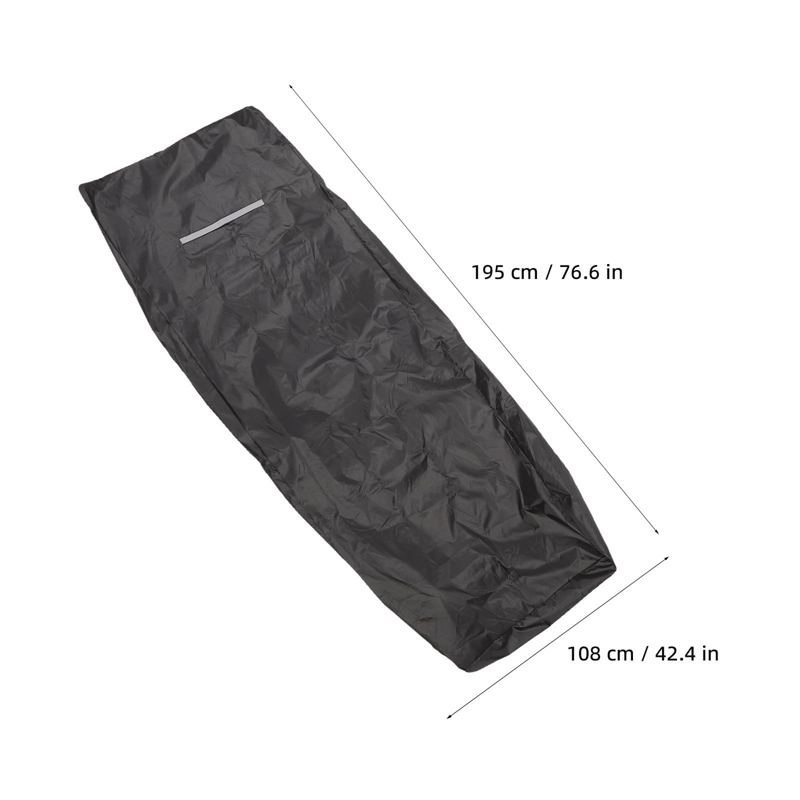 2 Piezas Funda para Cortacésped de Tractor Negra Oxford