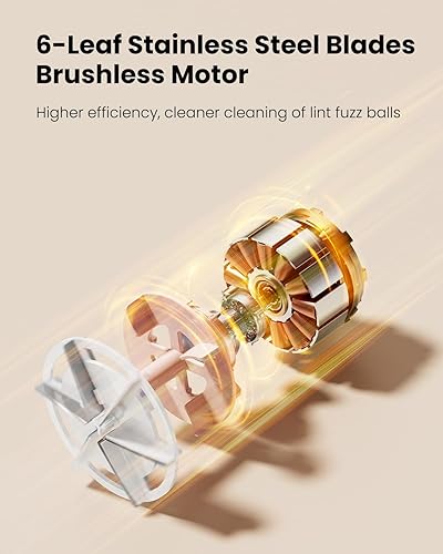 Miniatura 4 de GAIATOP Afeitadora de tela, removedor de pelusa para ropa y muebles, alimentado por USB o funciona con pilas, afeitadora eléctrica de suéter,