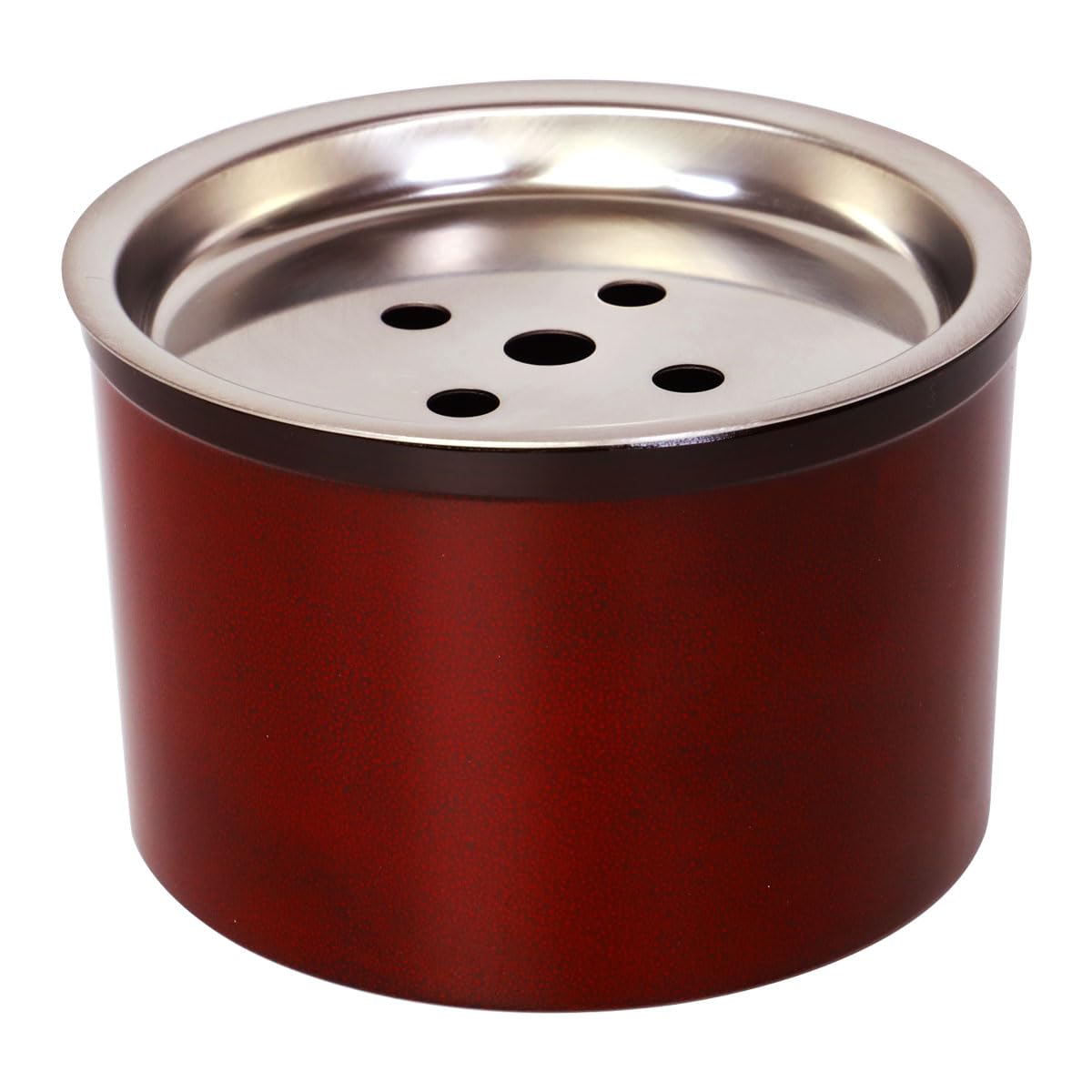 Amazon｜茶こぼし 紀州塗り ななこ（大） 紀州漆器 建水 茶筒 赤 日本 