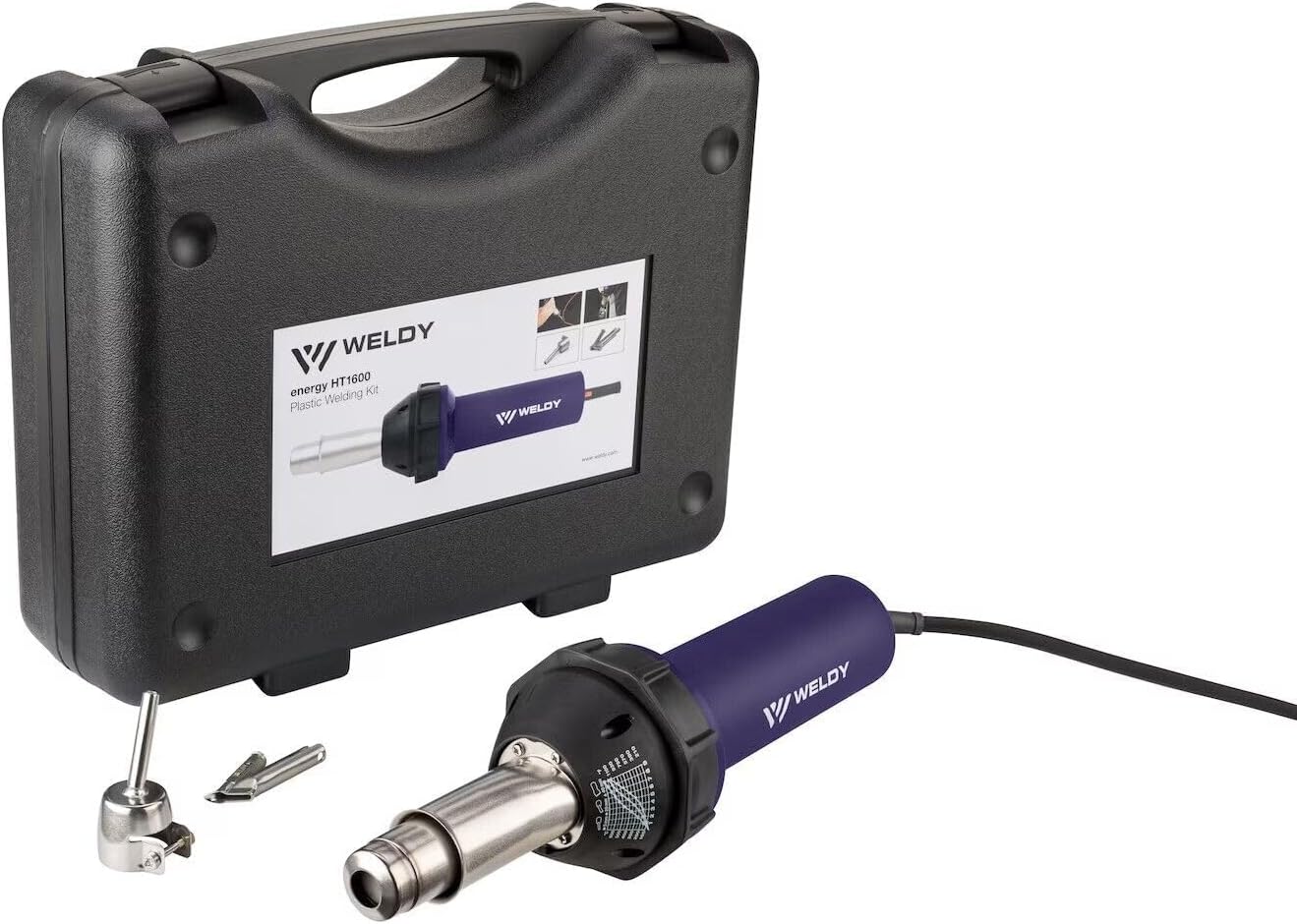 WELDY Energy HT1600 Non-Digital Heat Gun Plastic Welding KIT 120V/230V 1600W (120V-US)