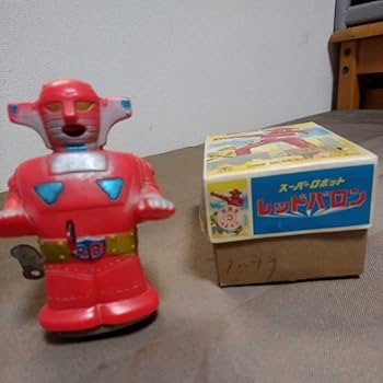 当時物　レッドバロン 発火付きゼンマイ走行 ヨネザワ　宣弘社 昭和レトロ◇1970年代当時のヨネザワのスーパーロボット『レッド