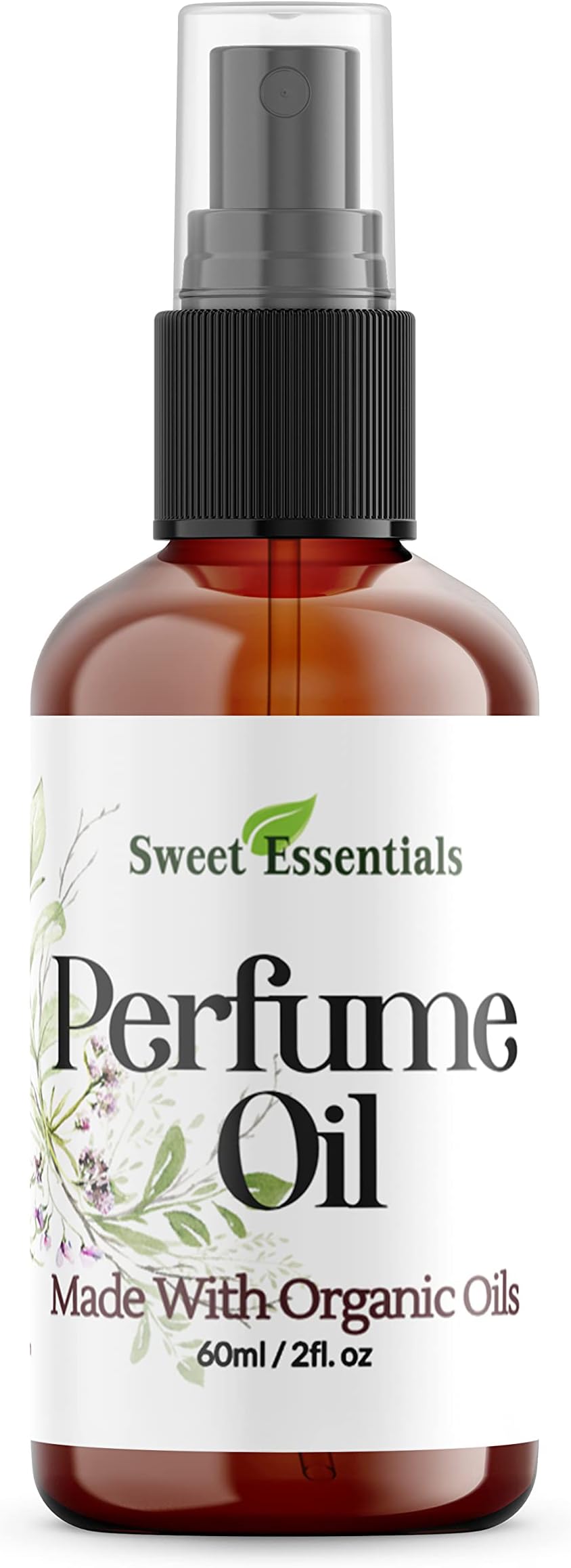 Sweet Essentials CASHMERE WOODS & TONKA BEAN, Fragrance - Perfume Oil, Made with Organic Oils, 2oz, Spray on Perfume Hair & Body Oil - Alcohol, Silicone & Preservative Free