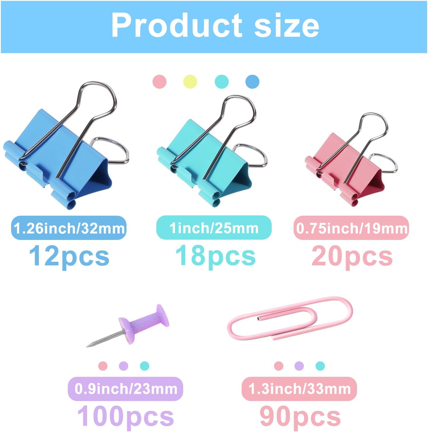 Get Organized: The Ultimate 240 PCS Colored Paper Clips & Binder Clips Set Review!