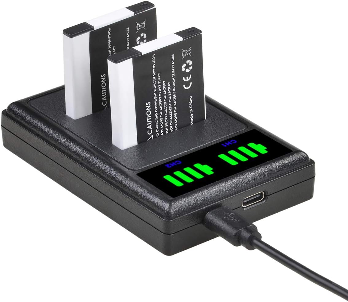 Caricabatteria Compatibile CB-2LDE Caricabatteria Per Canon PowerShot ELPH 110 HS/320 HS/SX430 IS - USB, Con Spia Di Carica Accessorio Fotografia Vhbw - Foto 9