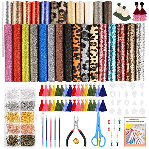 Caydo 779 pieces leather earring making kits with instructions, 2…