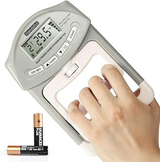 Handeful Grip Strength Tester Dynamometer - Accurate 198lb Handheld Grip Meter for Athletes, Therapists & Sports Teams