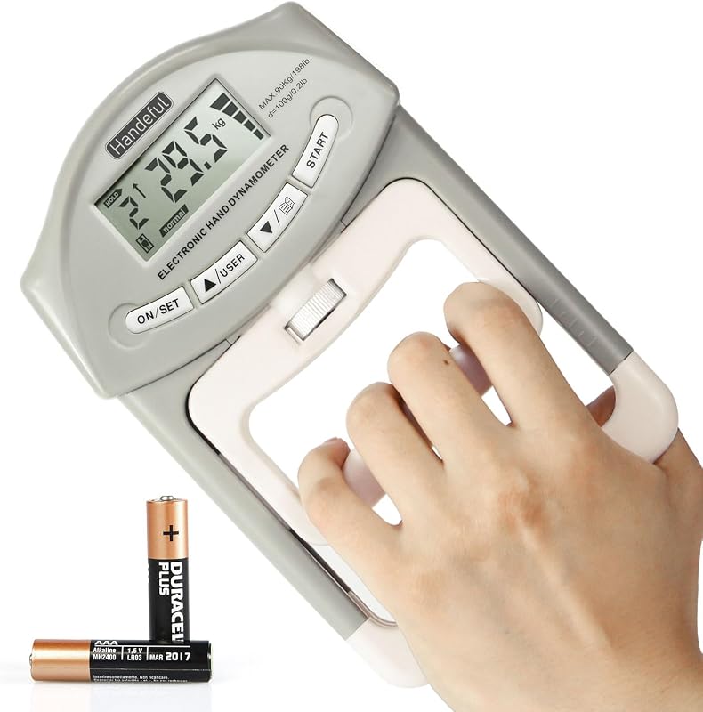 Probador de fuerza de agarre, dinamómetro de agarre manual, prueba electrónica de agarre para uso deportivo en casa y escuela