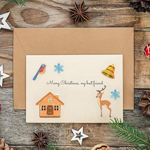 Miniatura 3 de Troqueles de Navidad para hacer tarjetas, troqueles de corte de reno de árbol de Navidad, moldes de plantilla de metal, muñeco de nieve de copo de