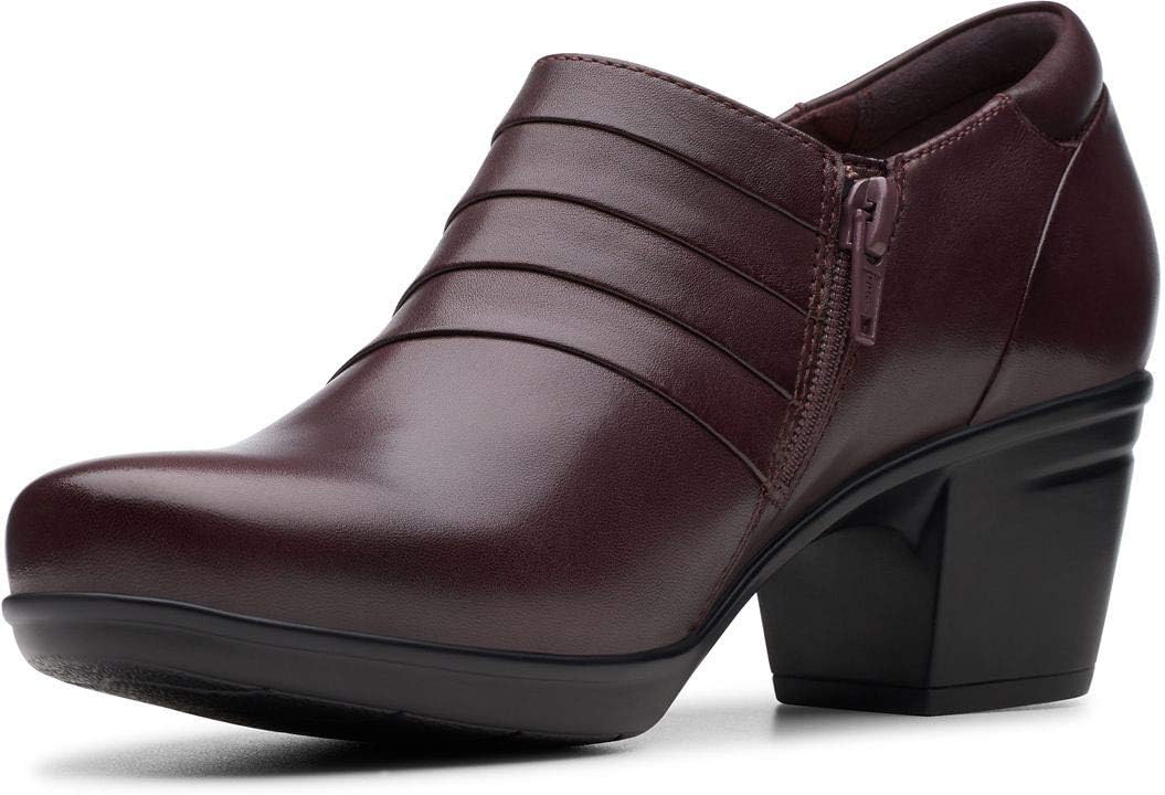 Clarks Women's Emslie Guide Pump 12 Burgundy Leather