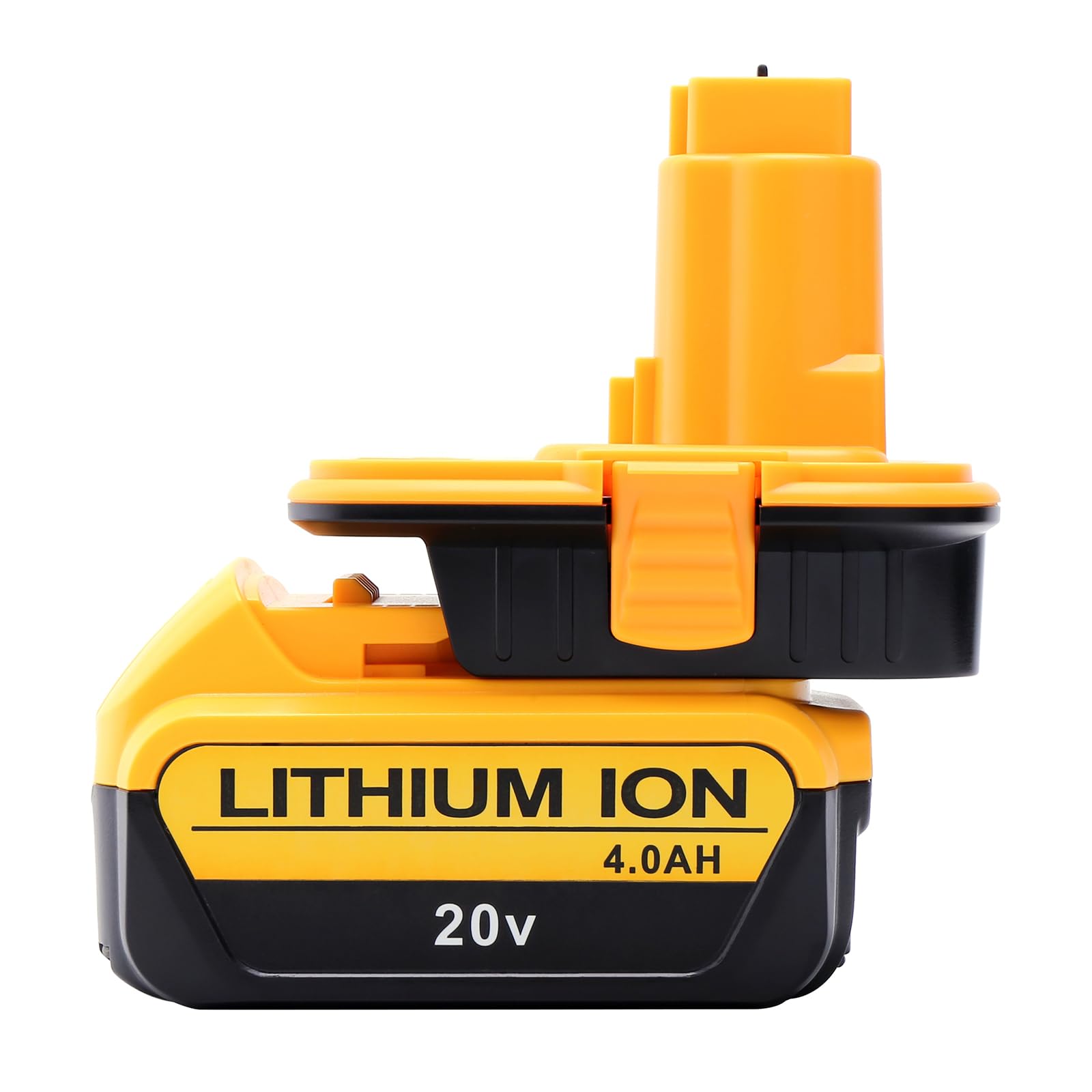 Paquete de 2 adaptadores DM18D compatibles con herramientas DeWalt de 18 V, adaptador compatible con batería Dewalt de 20 V MAX y compatible con batería de litio Mil-waukee M-18 de 18 V para