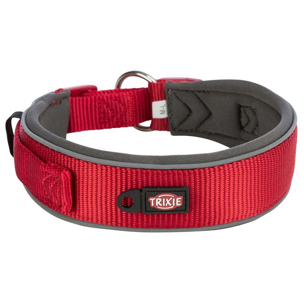 Trixie - Premium Extra Wide Collar S–M: 33–42 cm/35 mm Red