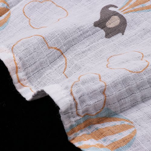 Couverture bébé mousseline éléphant ballon, le premier cocon de douceur - 3
