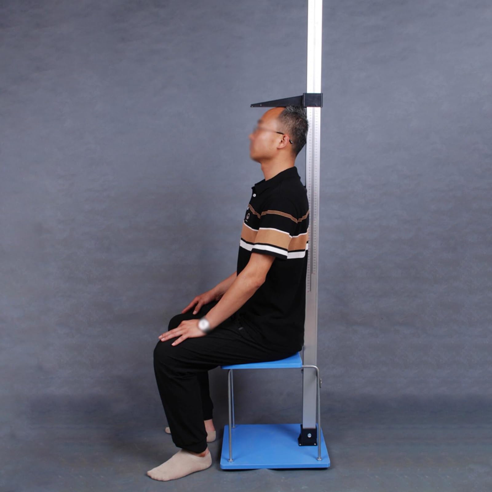 Aluminum Portable Stadiometer, Accurate Scale Height Measuring Tool 60–200 Cm Measuring Range, Easy Set Up Height Measurement for Home/Gym/Pediatric or Medical Offices