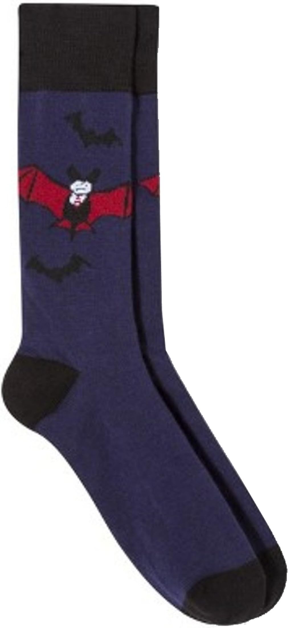 Men's Vampire Bat Halloween Stretch Novelty Socks, One Size