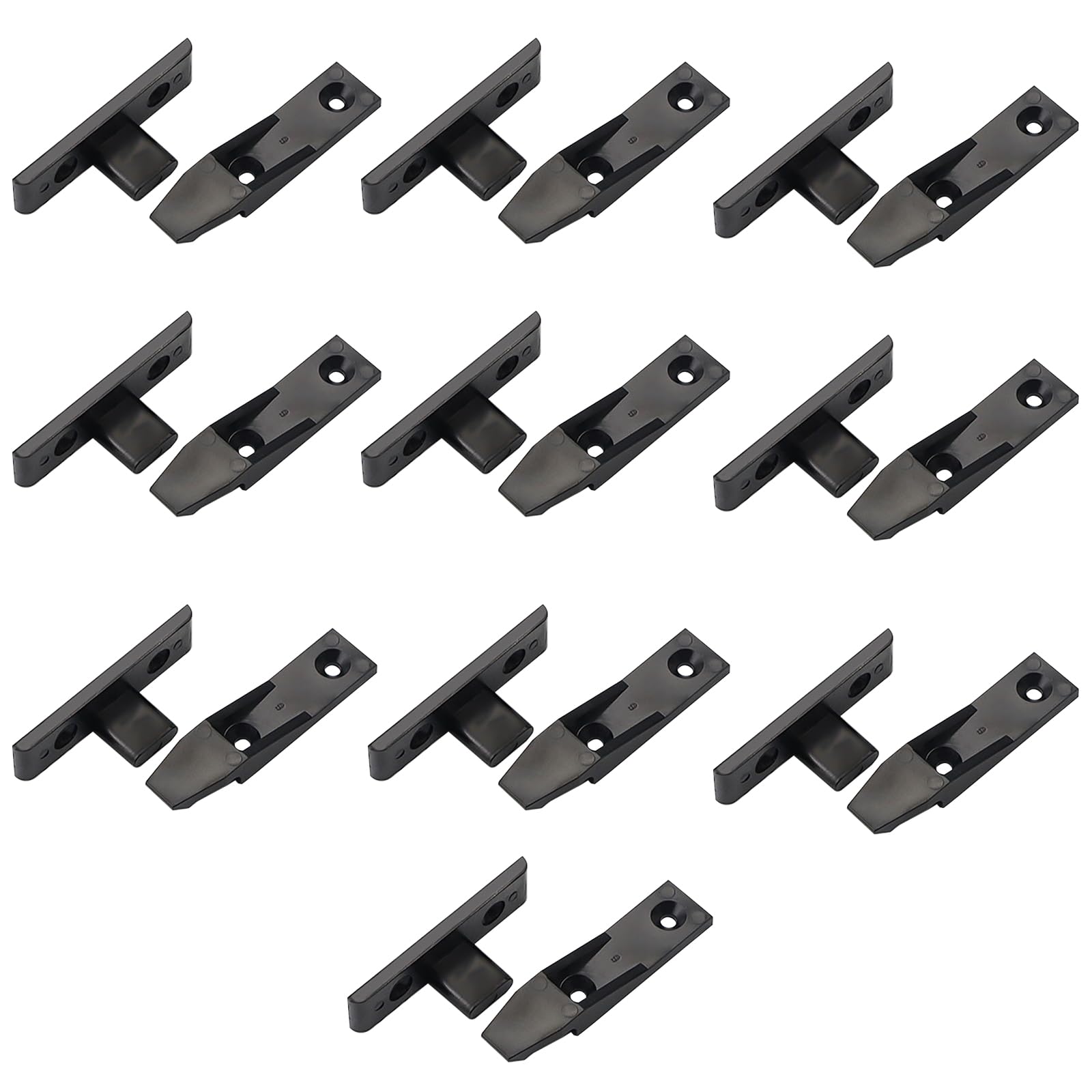 10Pcs Concealed Plinth Fasteners Panel Clips Wear Resistant Kick Board Plinth Clips Polished Edge Furniture Board Connector for Quick Mount Fasteners