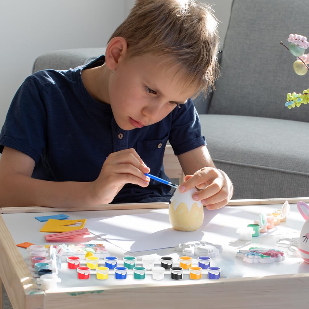 200 Vasi Strisce di Vernice Vuote 5ml 25 Strisce Mini Barattoli di Vernice con Coperchi Piccoli Contenitori per Pittura in Plastica Tazze di Vernice Vuoti per Scuole,Dipinti, Festival
