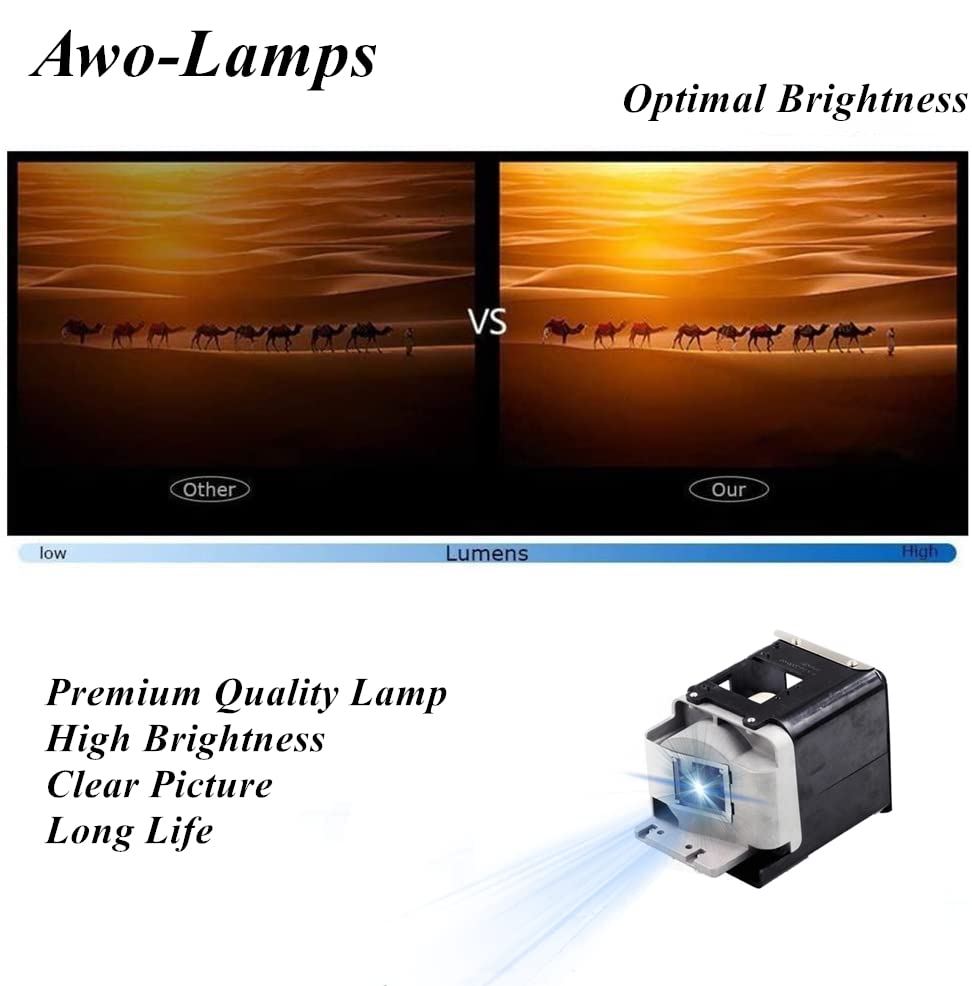 Lámpara Proyector AWO UHP310W con Housing miniatura 4