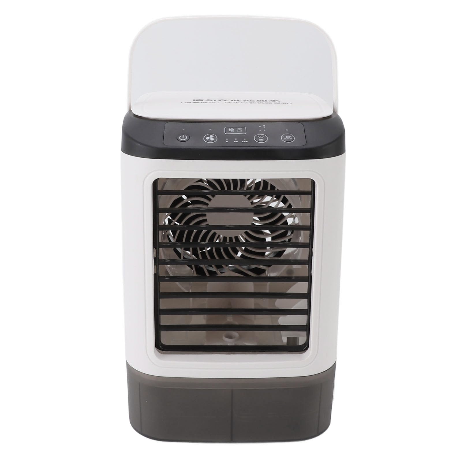 Ventola di Raffreddamento per Condizionatore Portatile, Raffreddatore D'Aria Evaporativo con 3 velocità e Luce, Mini Ventola Nebulizzante Umidificante, Serbatoio Acqua da 900 Ml