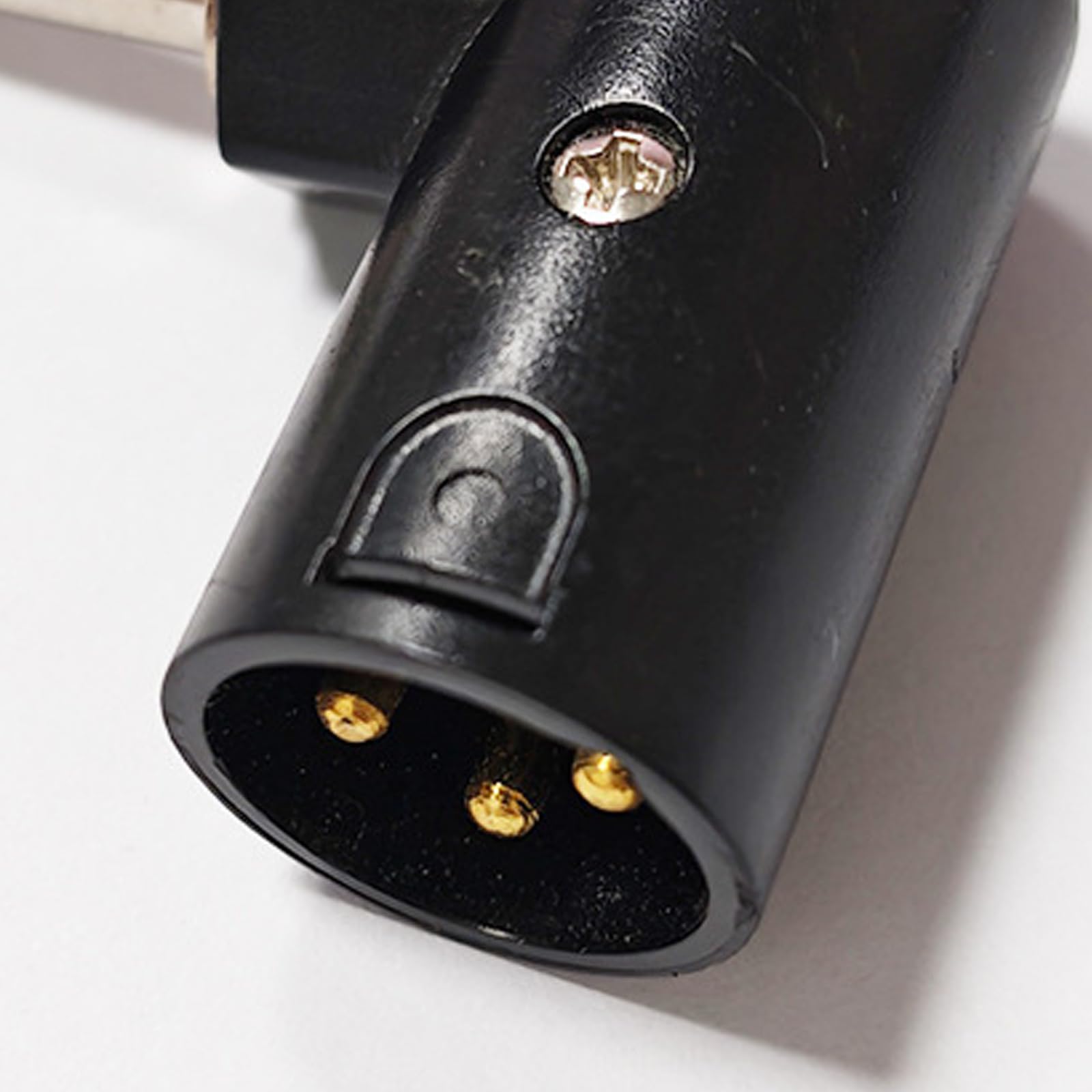 Adattatore ad angolo retto da 6,35 mm a XLR maschio/femmina per chitarre, tastiere e mixer