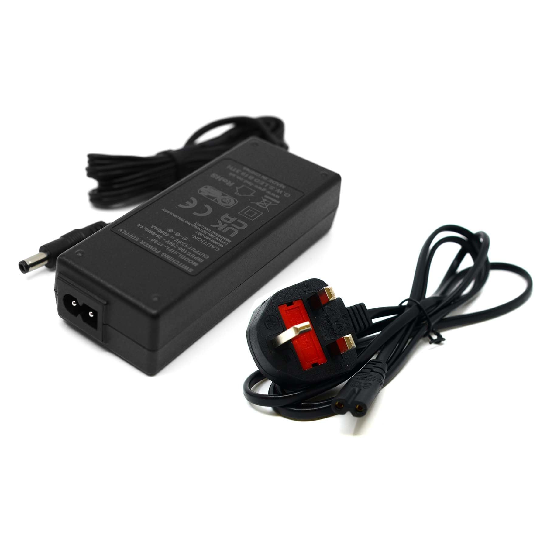 G.W.S® AC 100-240V AC to DC 12V 4A 48W LED Power Supply Adapter 2.5mm x 5.5mm Jack UK Plug for DIY LED Strips, CCTV Camera
