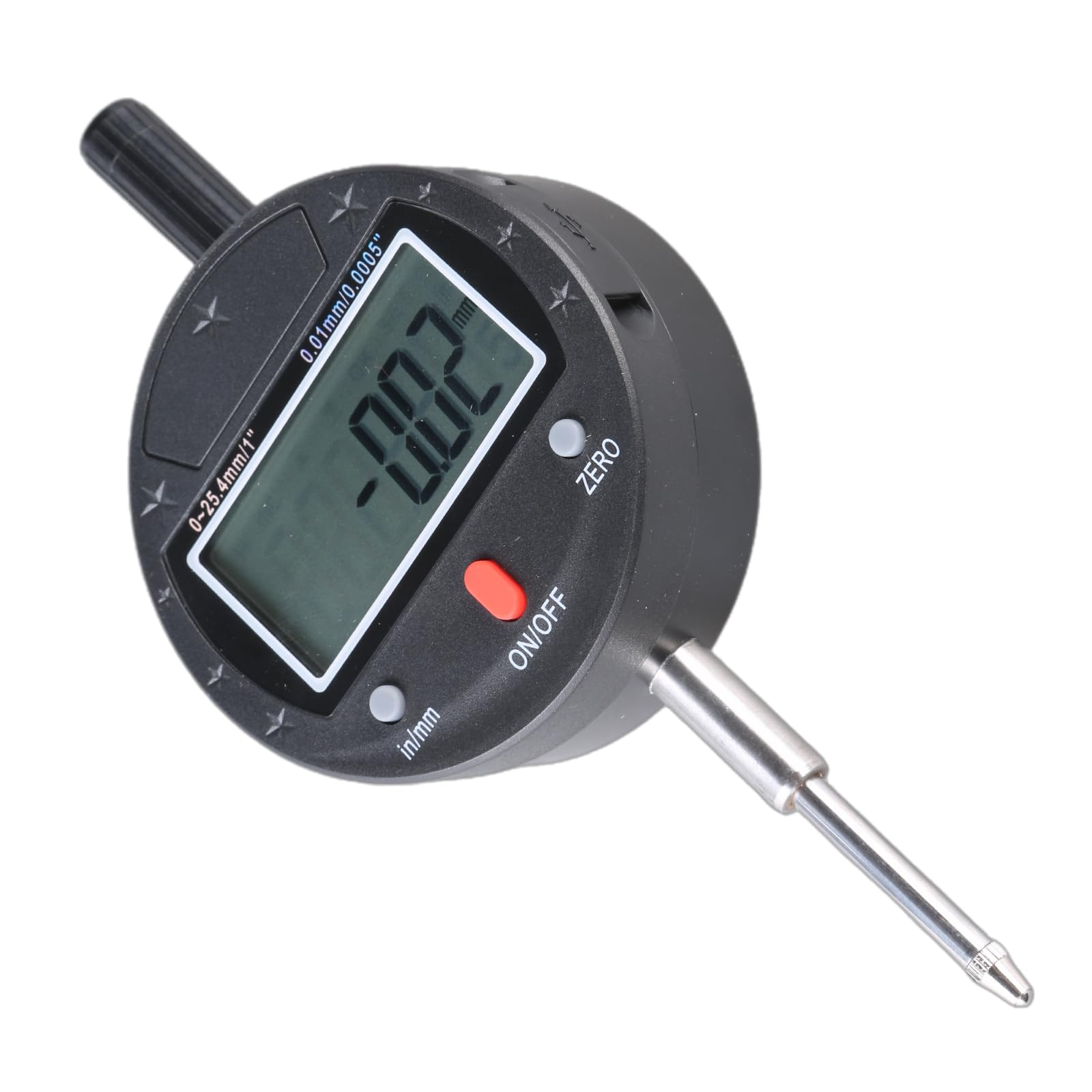 Medidor de altura preciso de 0-12,7 mm, resolución de 0,01/0,005 mm, pantalla digital IP54, instrumento de medición de profundidad