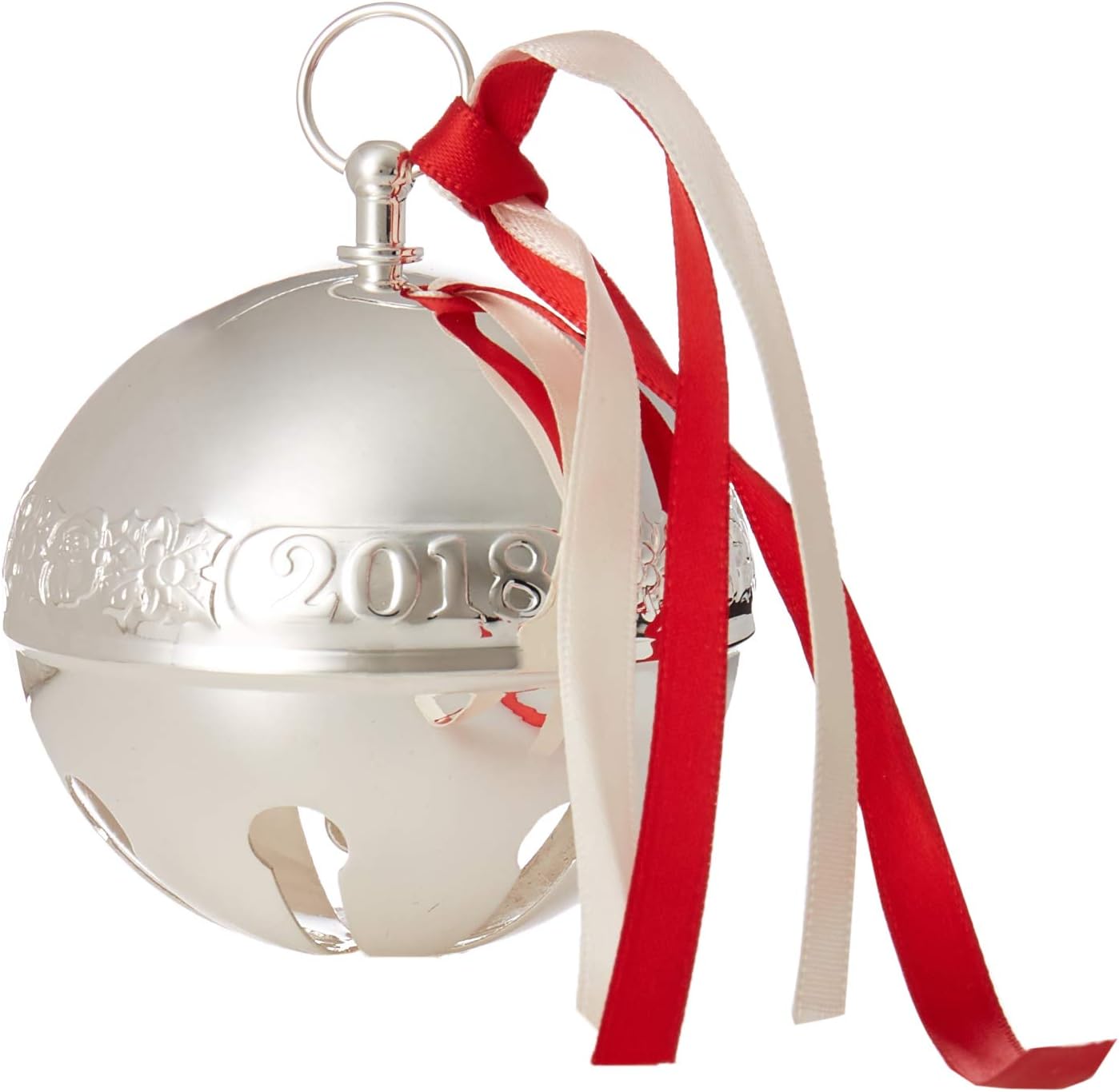 Wallace 2018 Sleigh Bell Silver-Plated Christmas Holiday Ornament, 48th Edition