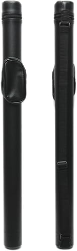 Estuche rígido para taco de billar de 1 x 1, 1B1S, con capacidad para 1 tope y 1 eje (varios colores disponibles) (negro)