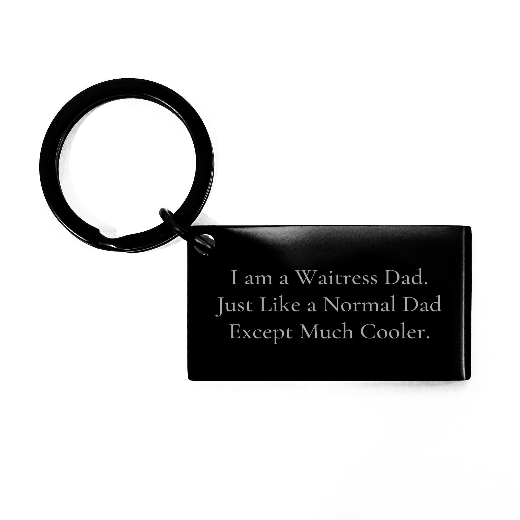 Waitress Dad Keychain Gifts from Men to Waitress Friends Birthday Unique