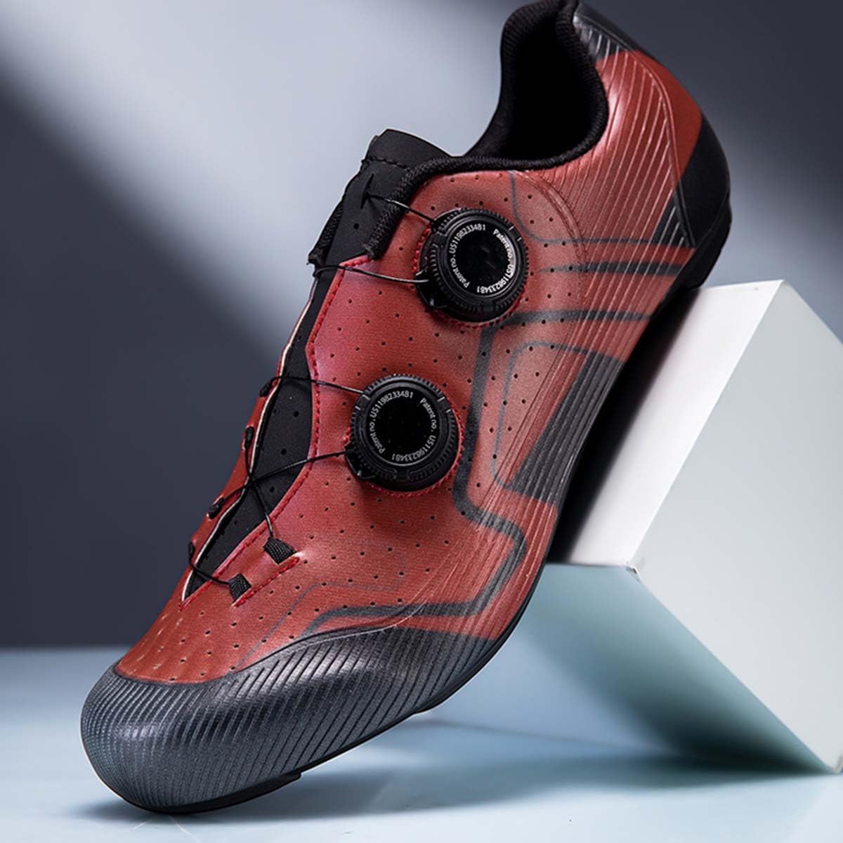 Scarpe da Ciclismo da Uomo Scarpe Bici da Strada | Scarpe da Equitazione Compatibile con Look Delta Blocco Pedale, Leggero, traspirabili, Antiscivolo, Interni, triathlon