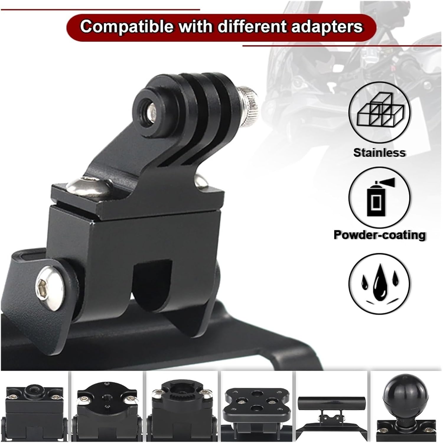 Motorcycle Windshield GPS Navigation Mount Bracket Compatible with Triumph Tiger 1200 GT/GT Pro/GT Explorer/Rally Pro/Explorer 2022-2024(Type 5)