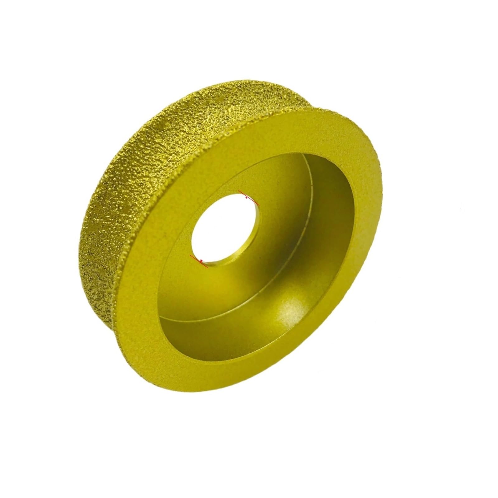 Edge Diamantschleifscheibe Bohrung 20 mm Durchmesser 75 mm Trockenvakuumgelötete Diamant-Profilschleifscheibe Volle Rundkante Diamant-Schleifscheibe(1Pcs-35mm)
