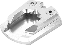 Vista 1 de Accesorios de la motocicleta Pie lateral Soporte de bicicleta Kickstand Pad para Yamaha Xmax 125 250 300 (Plata)