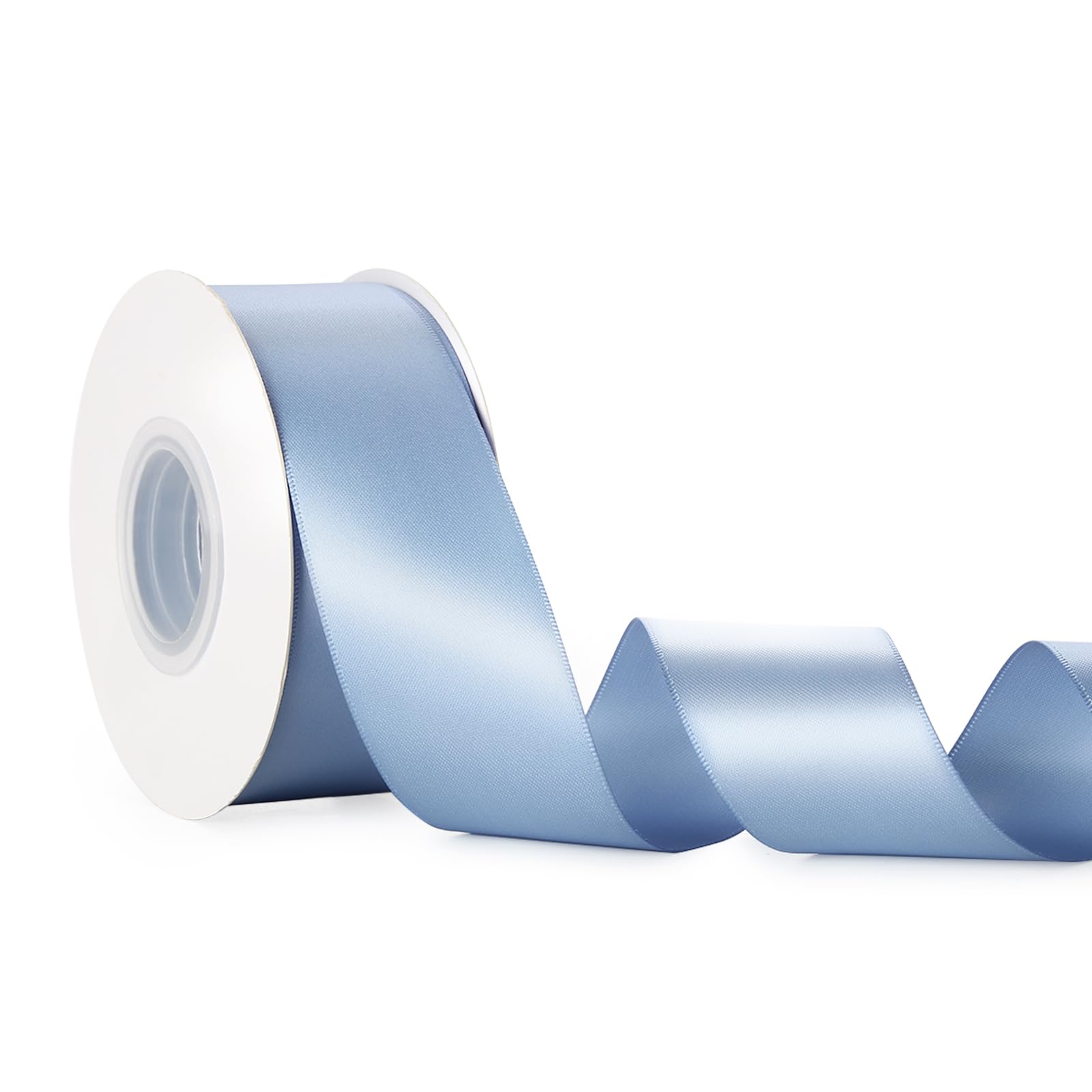 Dusty Blue Double Face Satin Ribbon